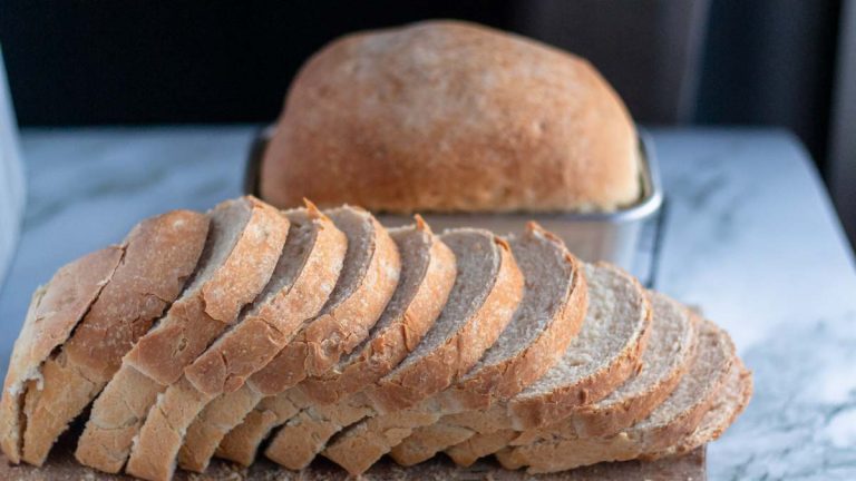 baked sourdough sandwich bread