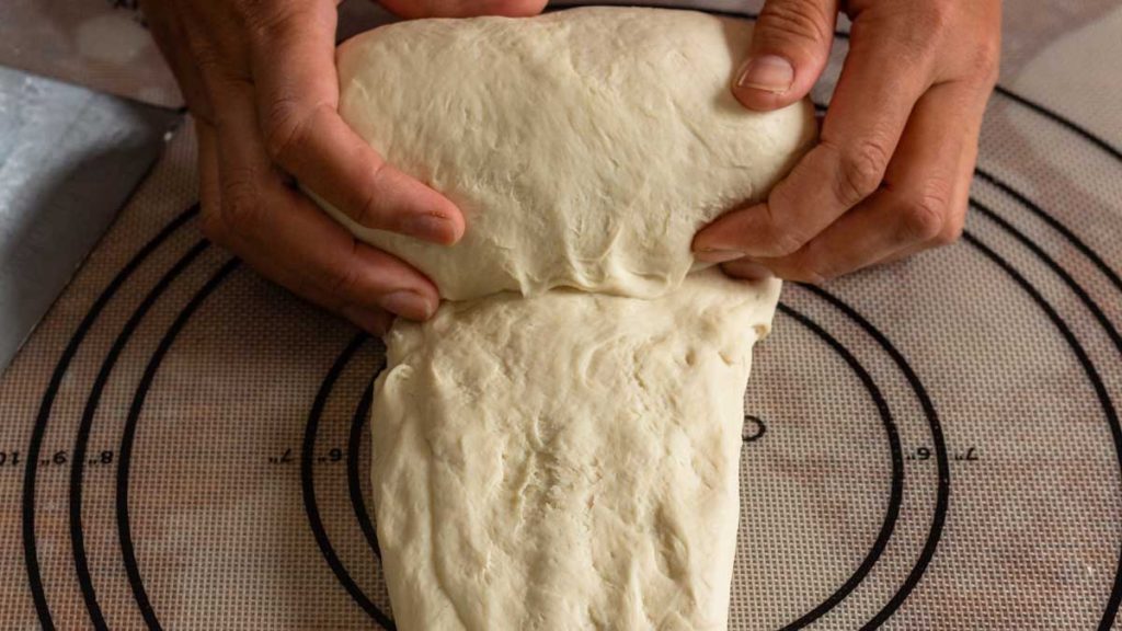 forming a log form 2 to make sourdough sandwich bread